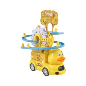 Interaktives Enten Rutschen Spielzeug mit Musik und Licht – Kleiner Enten-Truck und Kletterturm mit Entchen