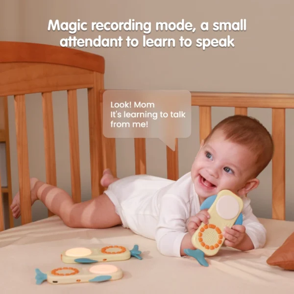 niedliches wal handy spielzeug – doppelseitig mit touchscreen & zahlen für kleinkinder