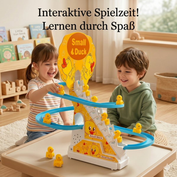 Enten-Klettertreppe mit Musik und LED-Licht für Kinder ab 3 Jahren