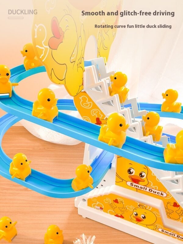 Enten-Klettertreppe mit Musik & LED-Licht – Interaktives Lernspielzeug für Kinder ab 3 Jahren