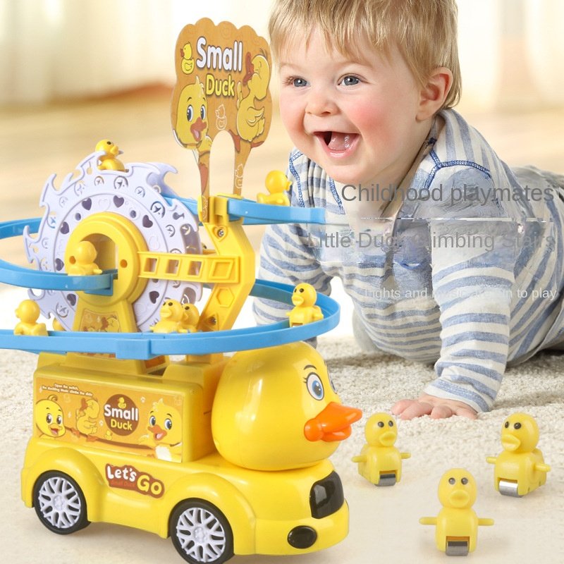 Kleine Gelbe Ente Kletterspielzeug mit Rutsche Musik & Licht ab 18 Monaten