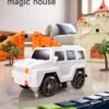 Rennstrecke Kinder – 202-teiliges Autorennbahn Set mit Loop & leuchtenden Autos