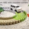 Rennstrecke Kinder – 202-teiliges Autorennbahn Set mit Loop & leuchtenden Autos