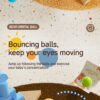 Bärchen Orbital Ball Kletterbaum – Kugelbahn & Basketball Spielzeug für Kinder