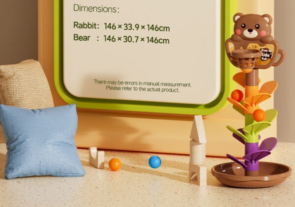 Bärchen Orbital Ball Kletterbaum – Kugelbahn & Basketball Spielzeug für Kinder